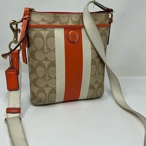 Coach Crossgrain Crossbody Swing Pack Zip Top Bag